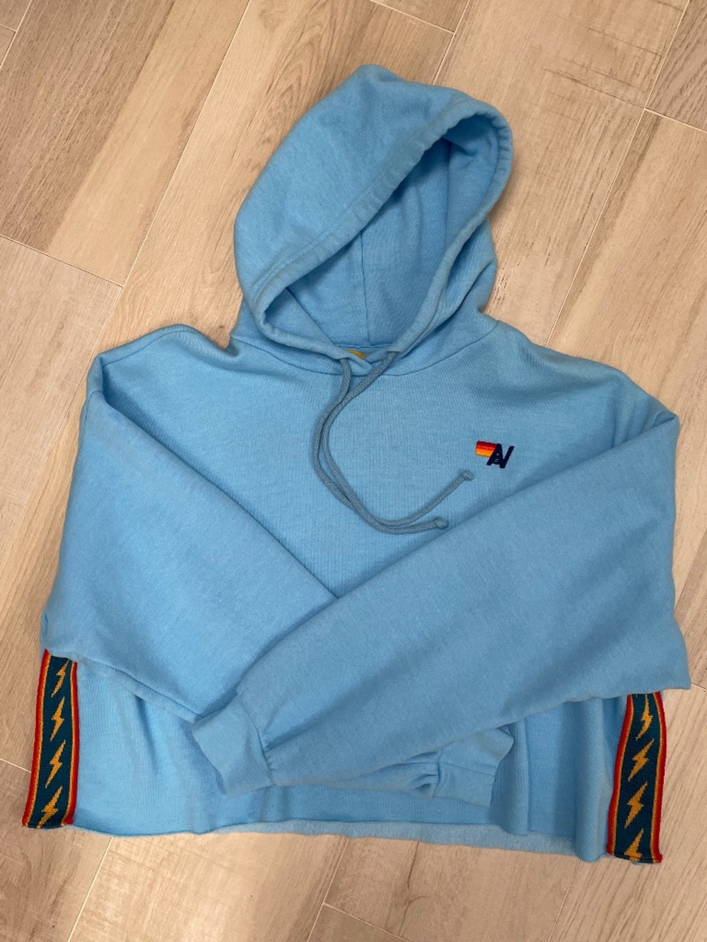 Aviator Nation Cut off Crop Sweatshirt